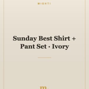 Sunday Best Shirt + Pant Set — Ivory