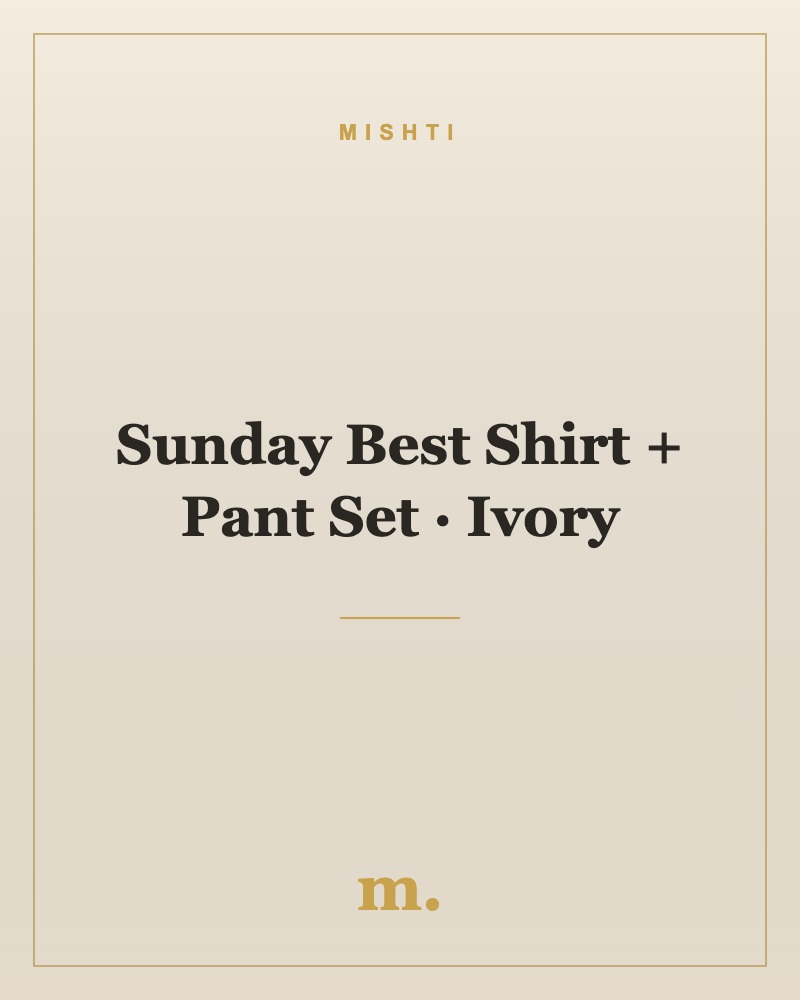Sunday Best Shirt + Pant Set — Ivory